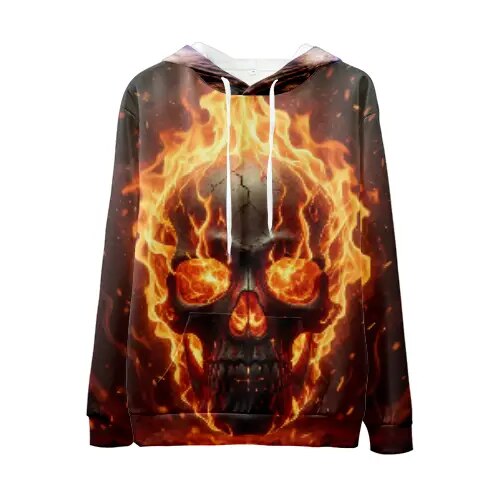 Flaming Skull Hoodie