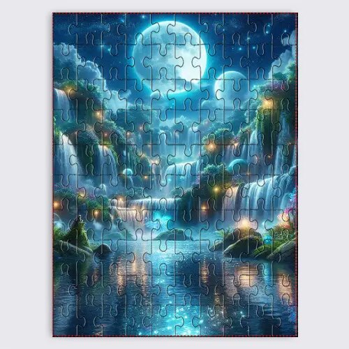Moonlit Waterfalls Puzzle