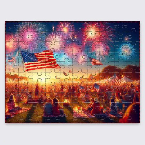 Patriotic Fireworks Puzzle